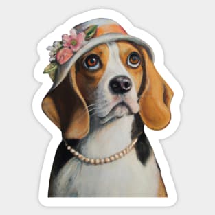 Beagle Mom Sticker